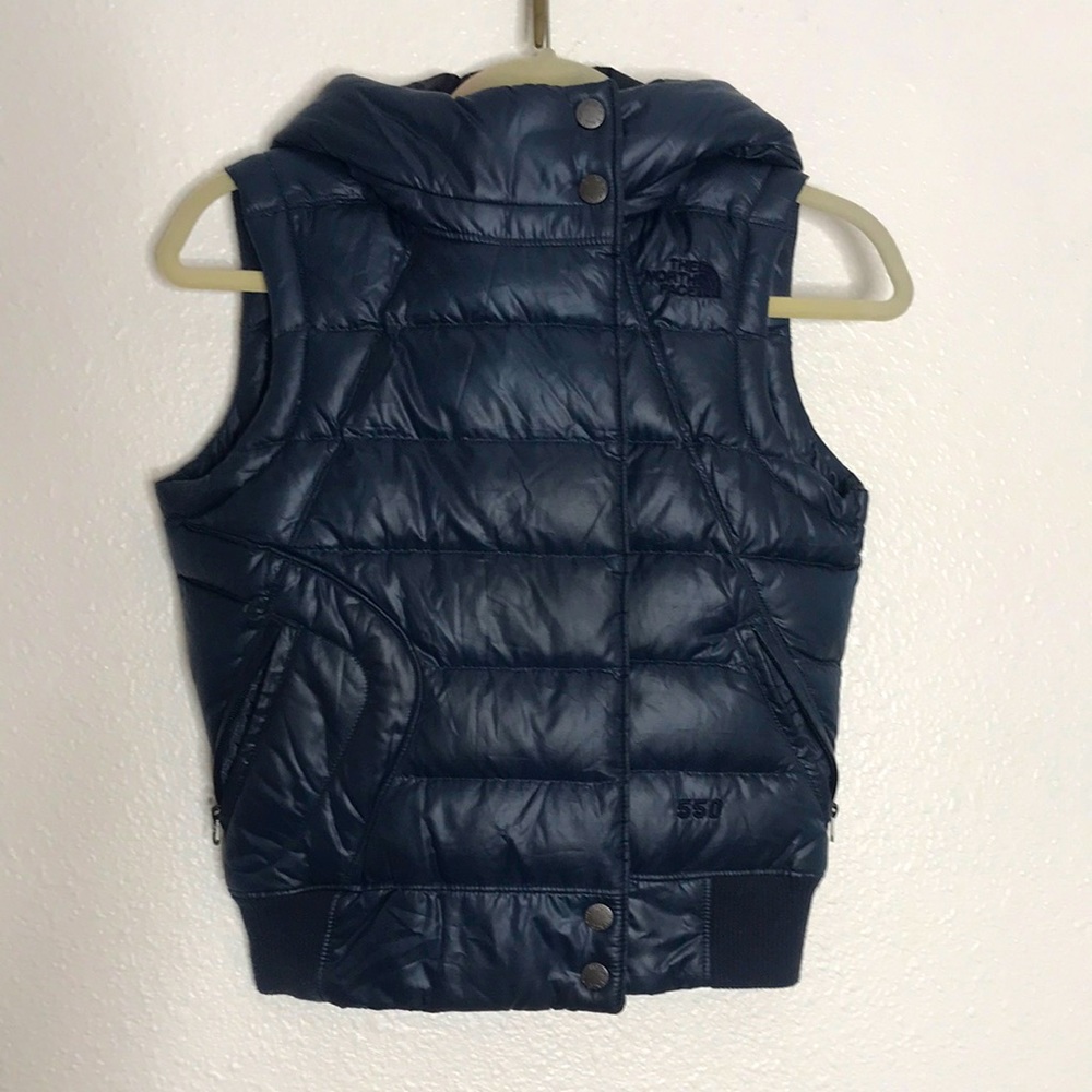 North Face Down Puffer Vest - Navy XS
